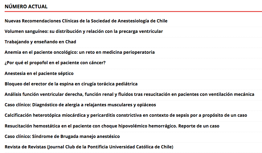 Editora Revista Chilena de Anestesia tweet media