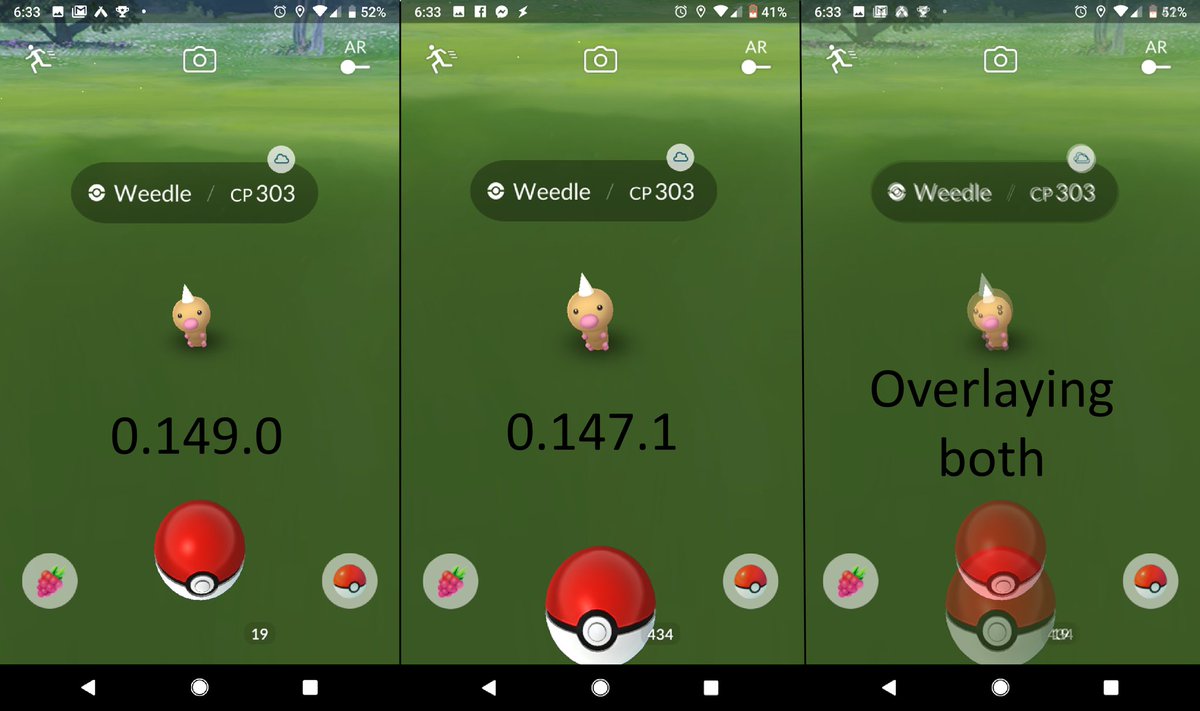 Uzivatel ポケモンgo攻略 みんポケ Na Twitteru 今回のアップデートで捕獲時の画面のズームが変わり ボールやポケモンが小さくなっているようです その影響でボールを投げた時の感覚も少し変わってますね T Co Zioypio0pc ポケモンgo