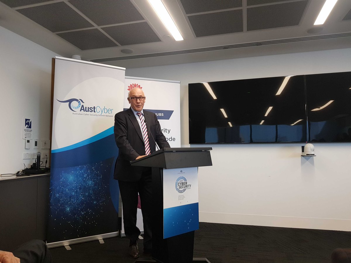 DamienTudehope's tweet photo. Great to speak today at the launch of the NSW Cyber Security Node with @karenandrewsmp
@AustCyber @BusinessNSW #NSWNode https://t.co/UyQIum82bn