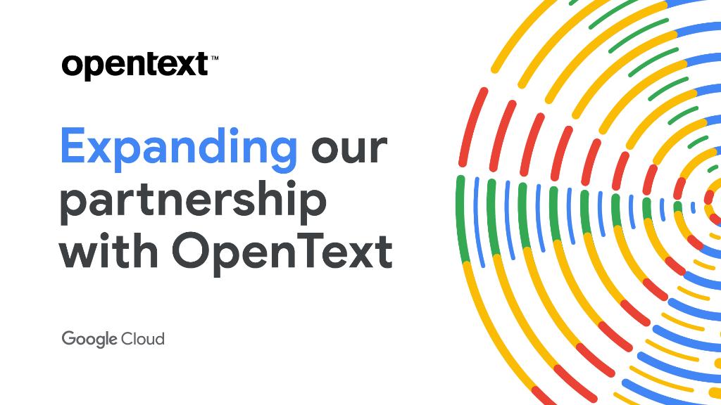 gcloudpartners's tweet photo. Last week we announced that we closed a deal with @OpenText to extend our partnership to span multiple product and solutions areas, including Anthos for multi-cloud and hybrid deployments. Learn more → https://t.co/tLvEhQpAHV https://t.co/l9R24H8OAf