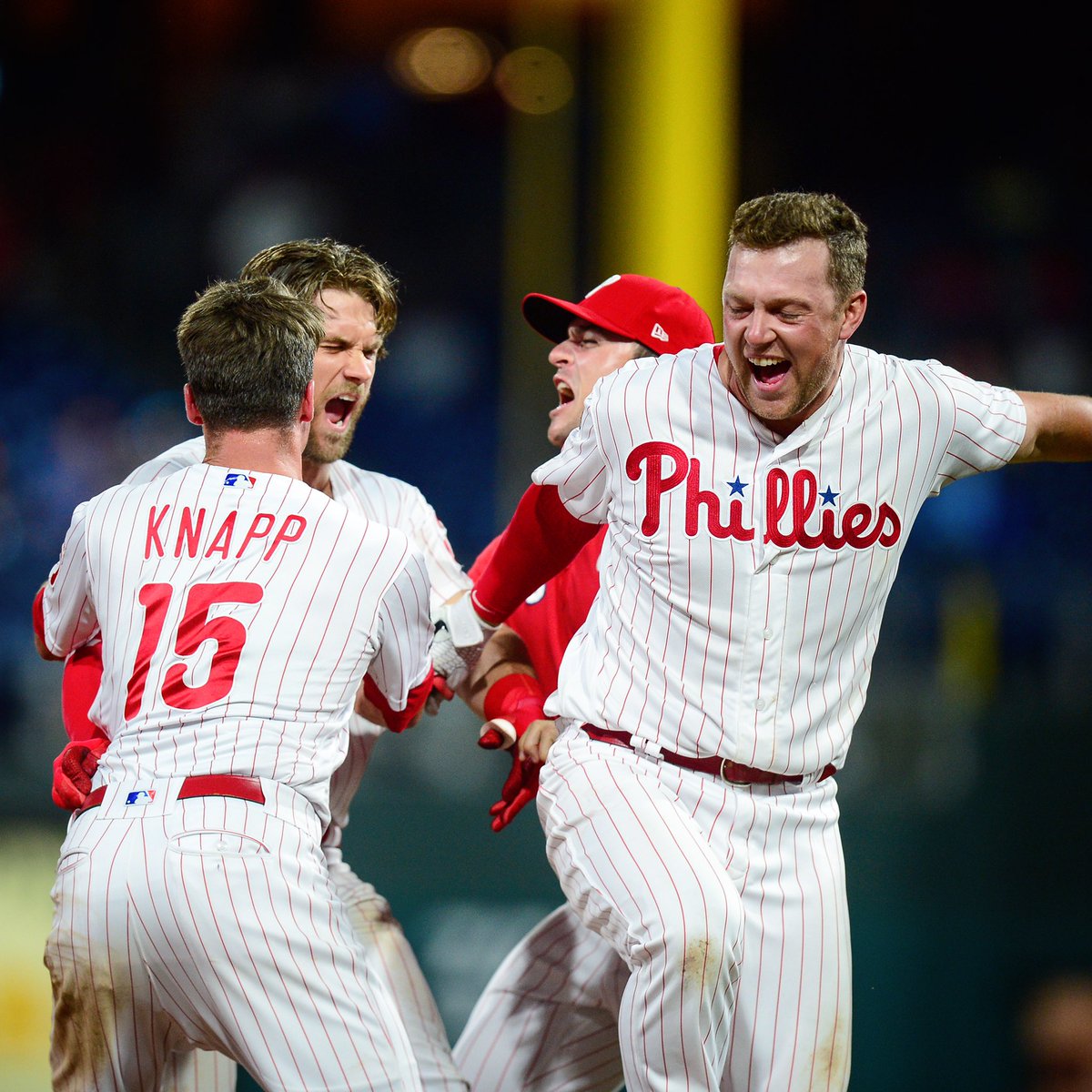 Phillies's tweet photo. As you can imagine, @bryceharper3 walk-off photos are just phenomenal. 

#RingTheBell https://t.co/S2TrUxh7jl