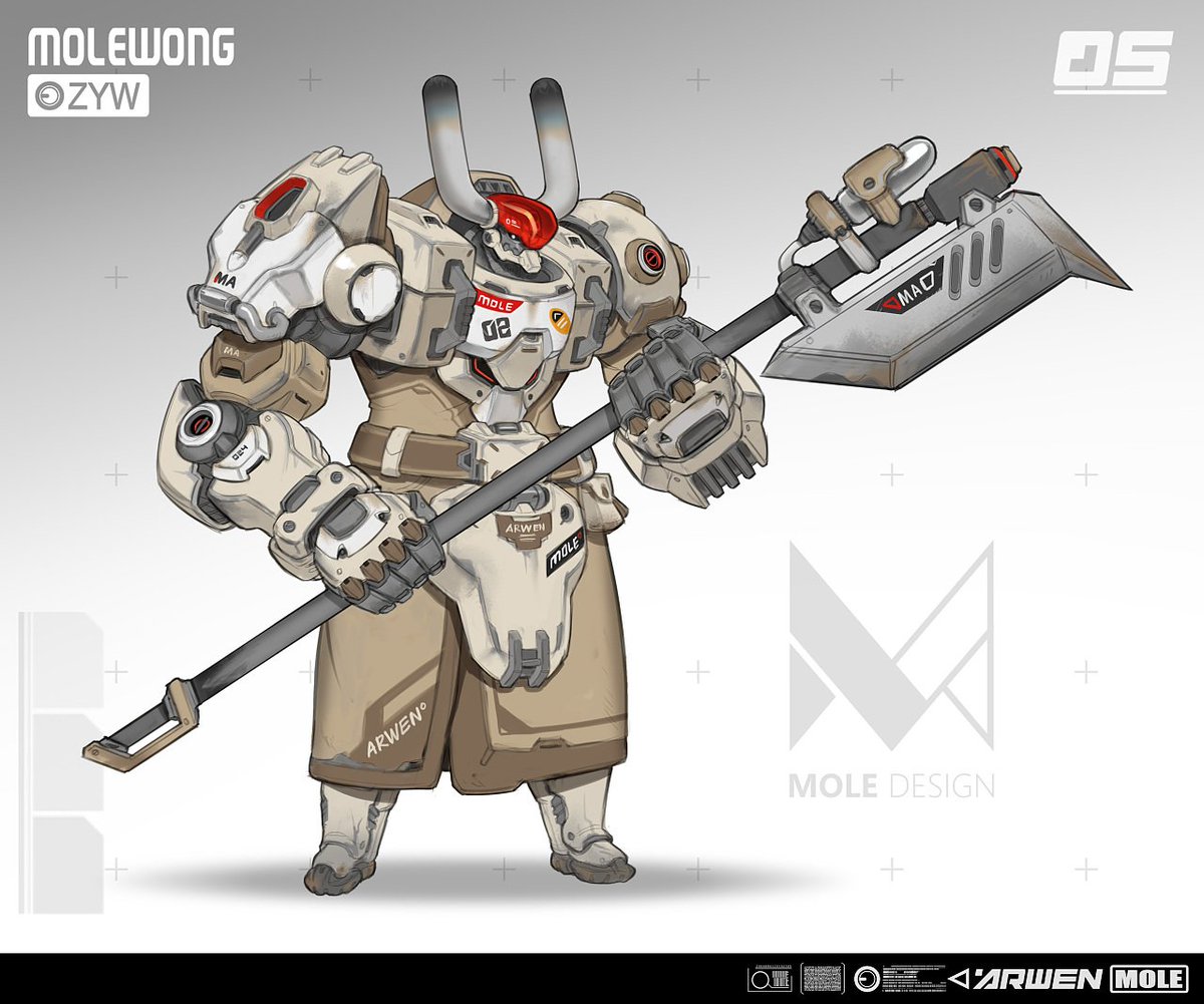 molewang's tweet image. ox #characterdesign #mechdesign #mecha
