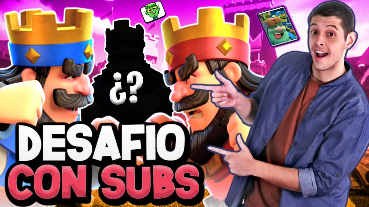 EN DIRECTO!!!📽️📲

Ven a jugar conmigo el desafio de 2v2 en este hermoso dia para GANAR y solo GANAR en #ClashRoyale los espero puessss! 🔝🔥

LINK: youtube.com/watch?v=Va5kg_… 
Mini: <a href="/FelixDesign_/">Felix Design</a>