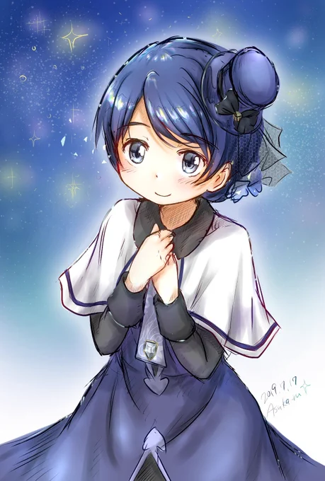 #マギレコ #マギアレコード
#アイビスペイント
昨日落書きで描いたメリッサちゃんに色付けてみました?✨ 