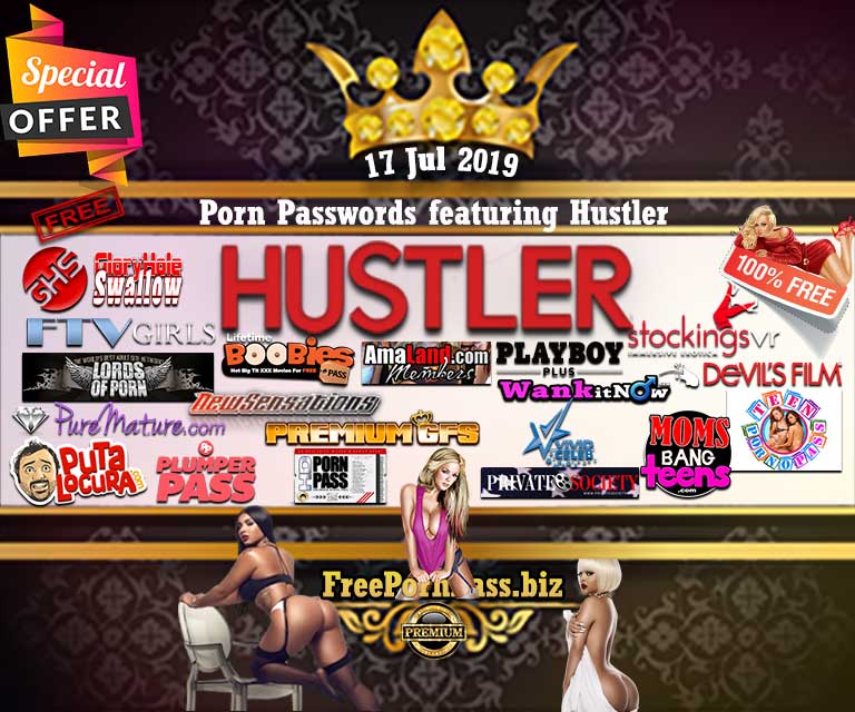 “New post (17 Jul 2019 Free Porn Passwords featuring Hustler) has been publ...