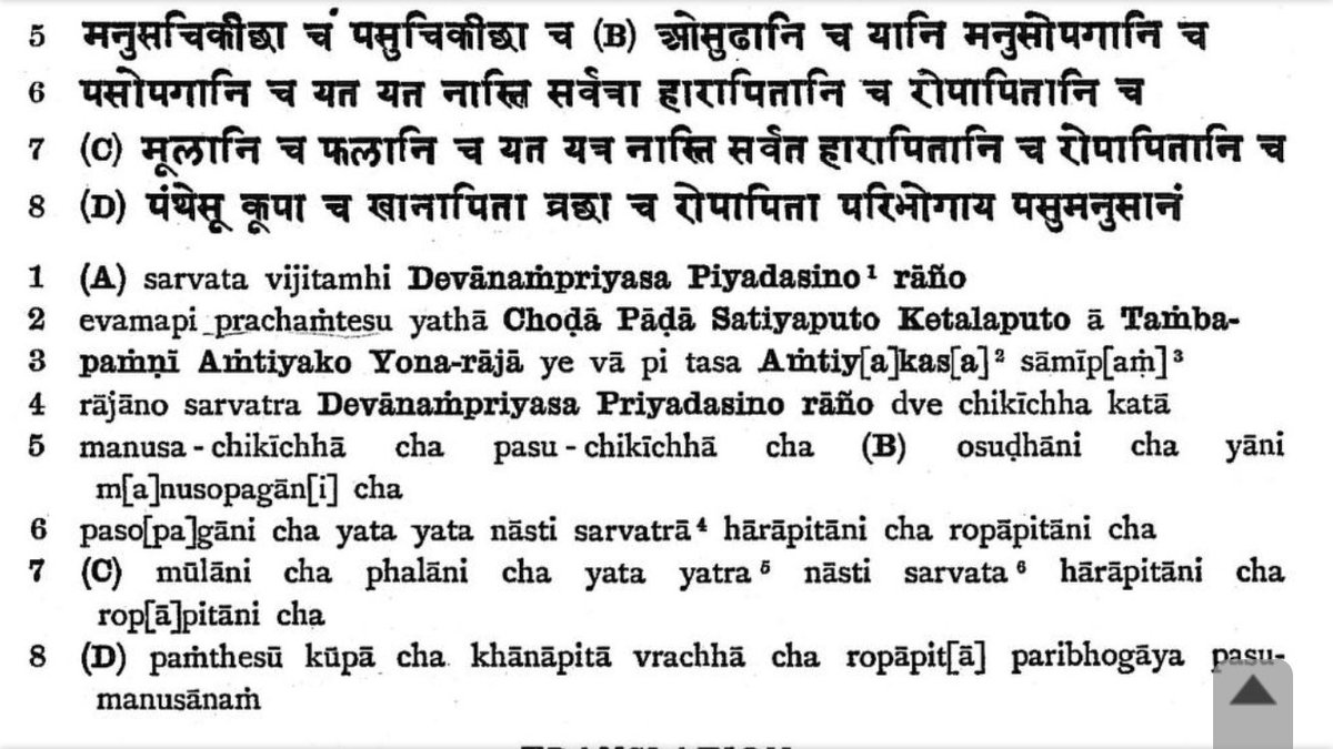 26/n Reference for Ashoka’s second edict talking about facilities for traveller on roadside (Uttarapatha).Scriptions of Asoka. New Edition by E. Hultzsch (in Sanskrit). 1925. p. 3.