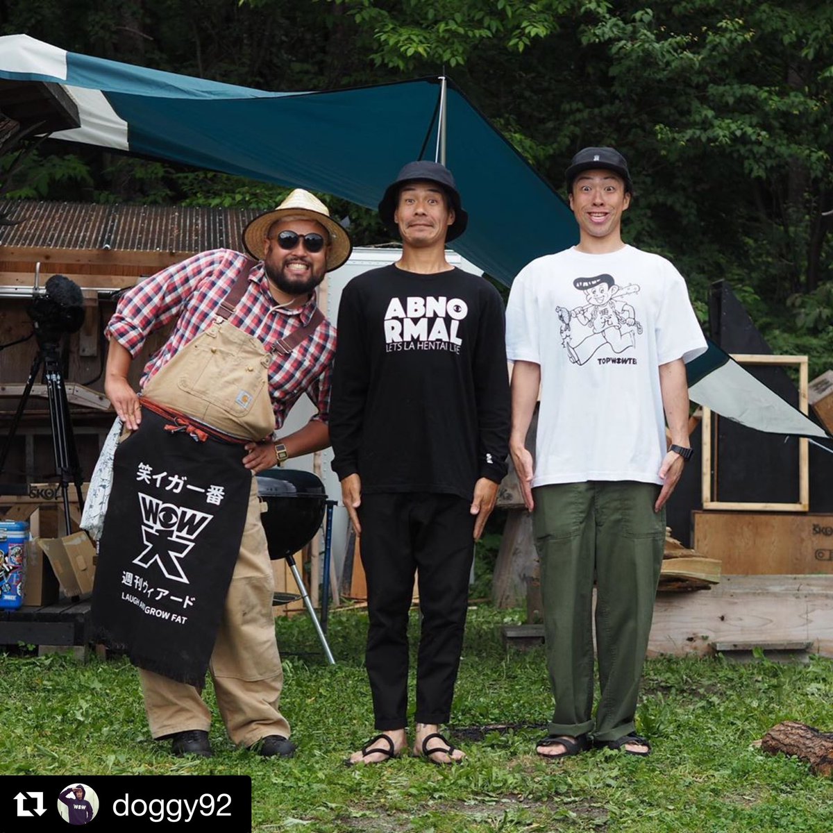 butchbigwave's tweet photo. dude #今週もコラボ企画 #WBW #WOWSUMMER #笑イガ一番 #パワーハグ #BUTCHさん #ブッチさん #ビッグウェーブさん @doggy92
WBW 27「夏のエビ祭り!(キャンプ飯) 」
YouTube → SUPERSTAR BUTCH
https://t.co/aHet8RPgDQ
WOWSUMMER21「レインBBQ」
youtube → WEIRD JAPAN
https://t.co/E3INdPpJhw https://t.co/uOnpK7DViQ