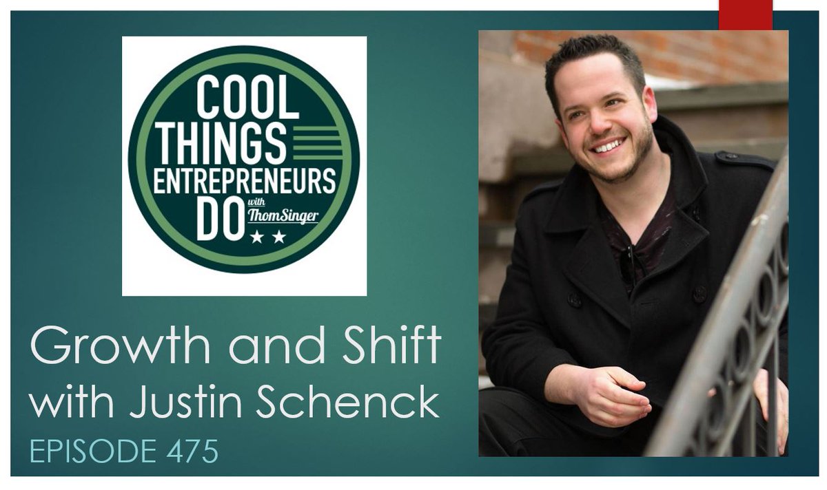 Check out the cool words of Justin Schenck on ep 476 thomsinger.com/podcast/justin… <a href="/JustinSchenck/">Justin Schenck</a> @GNMPodcast #growth #business #biztips #podcasts