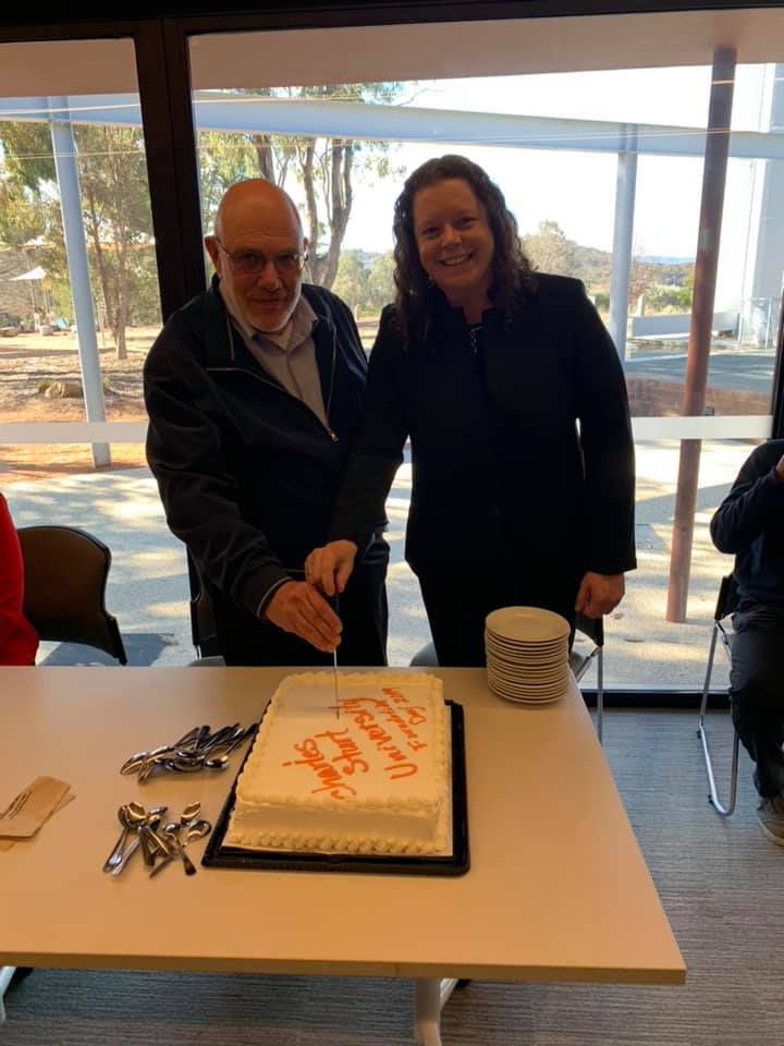 accc4pillars's tweet photo. CSU Staff in Canberra Celebrate Foundation Day with a pot luck lunch together at the Chambers Pavilion @CharlesSturtUni #FoundationDay2019 https://t.co/Jvv0aC7Fy7
