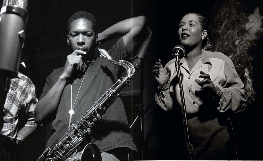jazz_sunday's tweet photo. Two giants of the Jazz world passed away on this day , Billie Holiday 17 July 1959, John Coltrane 17 July 1967 https://t.co/Q5Nmev2XRQ