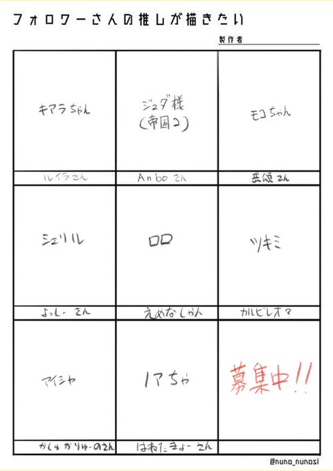 #フォロワーさんの推しを描きたい 
後一枠になりました(о'∀`о)
完成は未定ですがww 