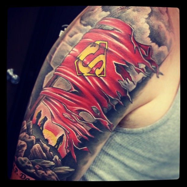 Superman Tattoos for Men  Ideas and Inspiration for Guys