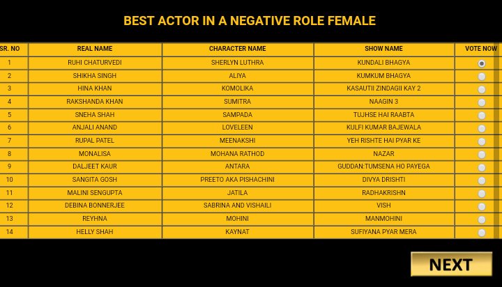 fatimauzman_'s tweet photo. Guys let's go and vote for @anjumfakih
@ruhichaturvedi
Best supporting actor female #shrishty
Best Actor in Negative Role Female #sherlyn
Show your love!!!! vote vote 🙏😍
Here is the link:
https://t.co/jGGa8kK1F1 https://t.co/cgzUIZoAN5