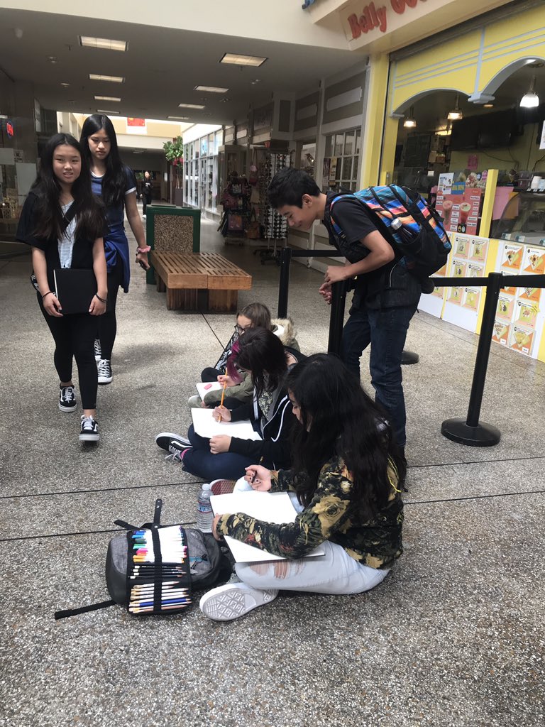 bmchugh00's tweet photo. Drawing in J Town with SHC Studio Art Campers! #SHCsummer https://t.co/waPyj0ehkD