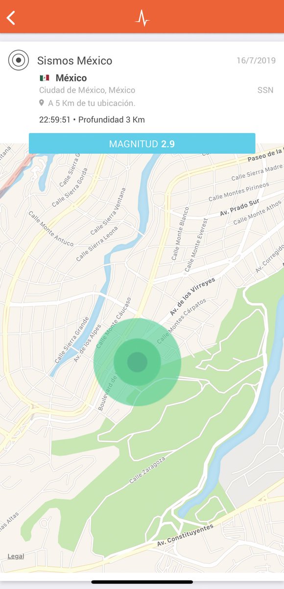 SkyAlertMx's tweet photo. Exactamente ¿Dónde fue el sismo de las 23:00h de hoy? Boulevard de Los Virreyes en Lomas de Chapultepec (Miguel Hidalgo). Sentido en 8 alcaldías. #SismoCDMX - Mantén tu app #SkyAlert al día y actualizada https://t.co/yPmZNXhPuH
