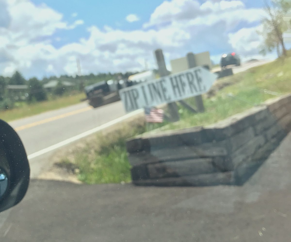 karlhungus28's tweet photo. I saw this sign today and immediately started laughing. Thank you @leesyatt @madflavor @GeorgePComedy
 #FlyingJew #ZipLineMaster 
https://t.co/vO0Q00oS2r https://t.co/aIKAyk5e5W