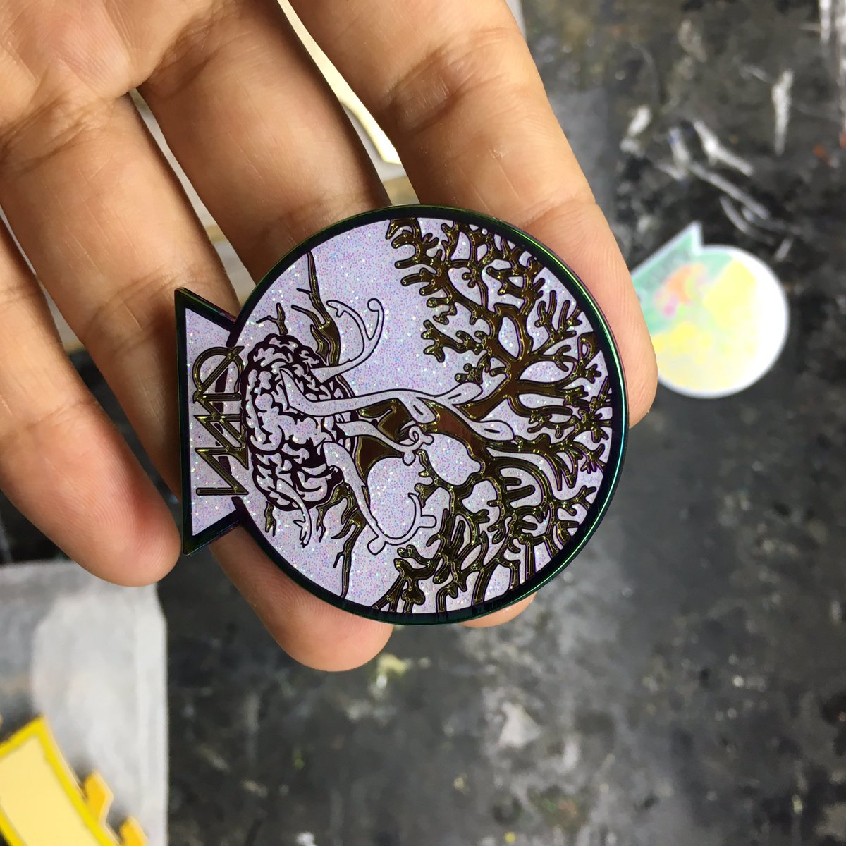 olivia84111's tweet photo. Very beautiful design and fantastic pin 
#hellothemushroom #patchgame #patchgamestrong #patches #patchescustom #patchwhore #patchesfunny #patchesandpinsexpo #patchesjacket #skullart #mementomori #flair #patchcollection #patchcollec… https://t.co/8Q4bLfxMJB