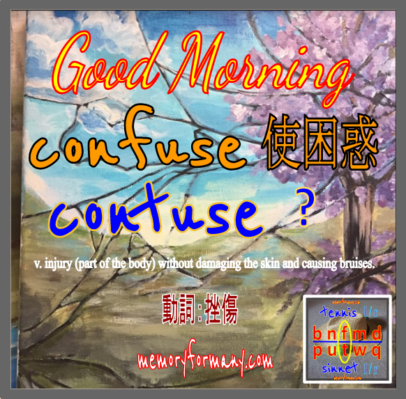 tweetnow5's tweet photo. #vocabulary #education #English If you know the word "confuse" and #m4milm, you can #learning the word "contuse" in a matter of seconds.

Pls. refer to the video for the specific method. (link: https://t.co/Fm8kRXDS2i) https://t.co/iXdRMFyP2T…
by (link: https://t.co/qD0AZIrn99) https://t.co/rabAmXgfK3