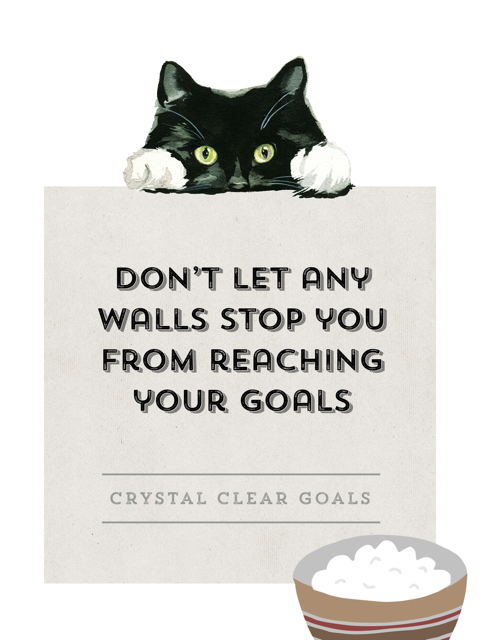 CrystalGoal's tweet photo. Good Morning! To start off your day, here is a little #WednesdayWisdom to help you stay motivated on achieving your goals!🐱 😁 
#AchieveThoseGoals #DontStopBelieving https://t.co/FBSOhj4JuY