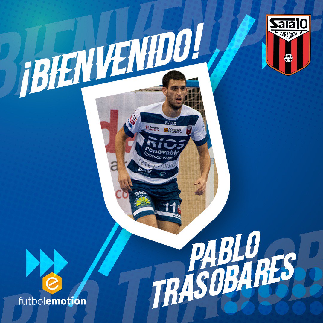 🆕OFICIAL | Pablo Trasobares (<a href="/5Pablotraso/">Pablo Trasobares</a>) regresa a la disciplina del Fútbol Emotion Zaragoza. El ala iniciará su tercera etapa en el club tras ser uno de los máximos goleadores de Segunda División en la pasada campaña. 
adsala10.com/pablo-trasobar…