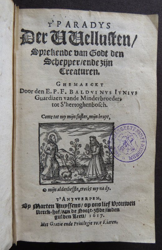 wisdompedlars's tweet photo. T PARADYS WELLUSTEN 1617
& EIN GULDEN BOECXKEN 1607
2x Dutch Christian works bound in contemporary vellum
#rarebooks #antiquarian #Christian #Dutch #Netherlands #vellum #gothictext #woodcuts https://t.co/WPaEPdfrH9 https://t.co/XoMg2AFuD8