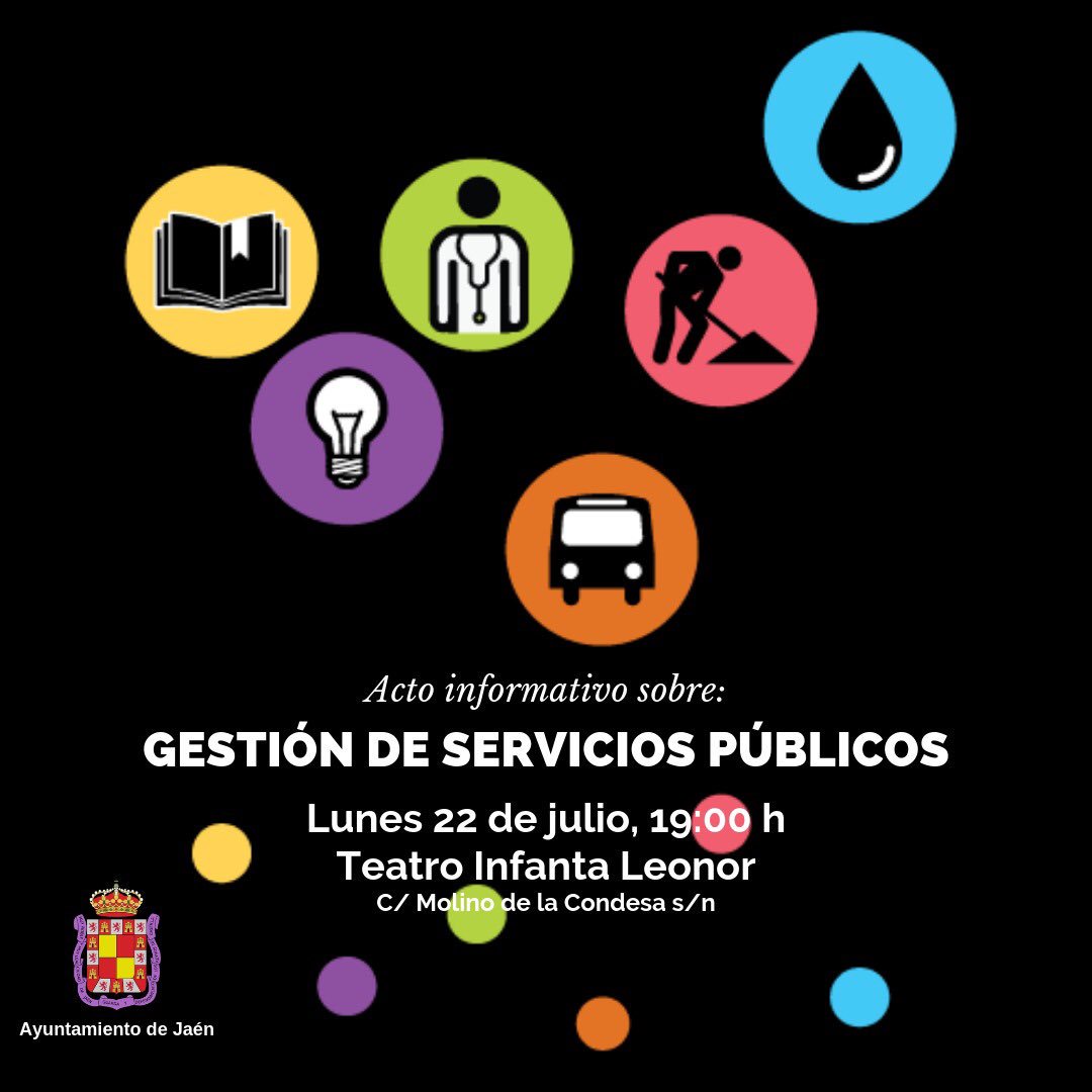 Si formas partes de una asociación vecinal, cultural o deportiva estás invitado a esta jornada. Porque quieres servicios de calidad como la 🧹de calles, el abastecimiento🚰, la iluminación 💡, el cuidado de 🌷🌳 y el transporte 🚌 tu aportación nos interesa. #Jaén es #cosadetodos