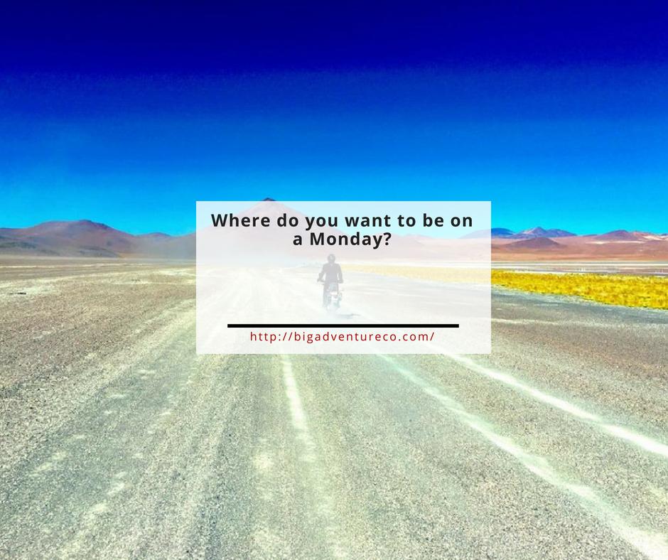 Riding of into the horizon. Sounds like a good plan for a Monday!

#BigAdventureBolivia