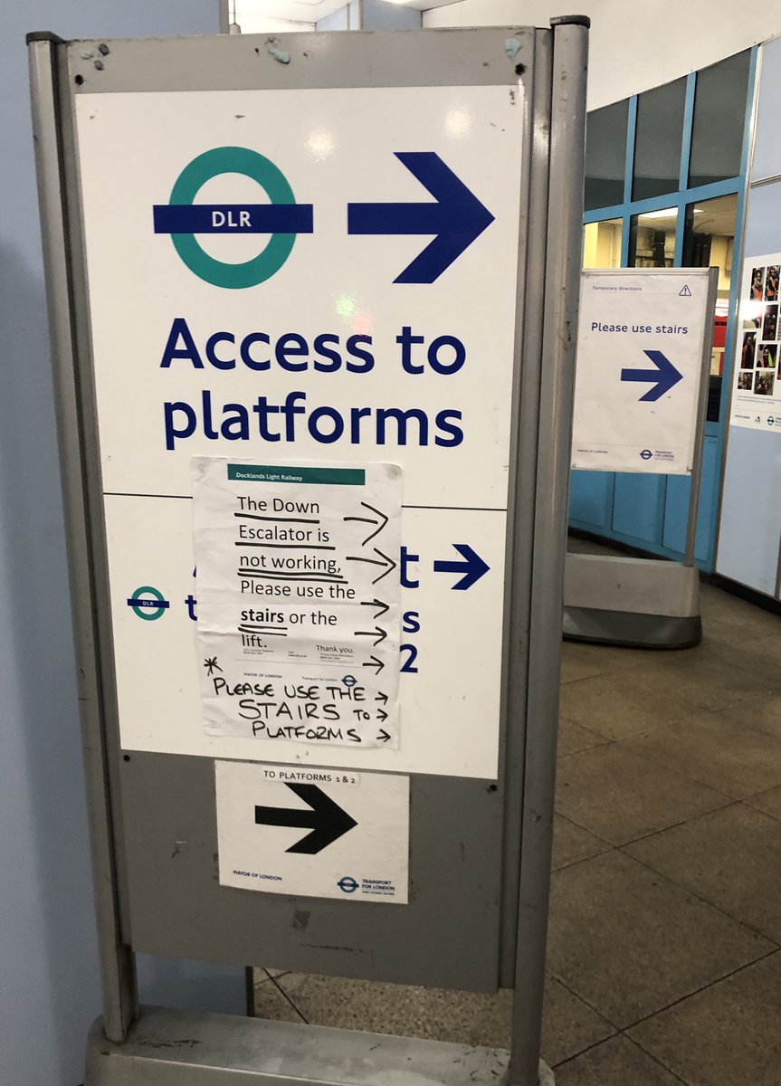 CSarkEscalator's tweet image. I think you all did very well yesterday. I was worried that my signs weren’t clear enough... 😉