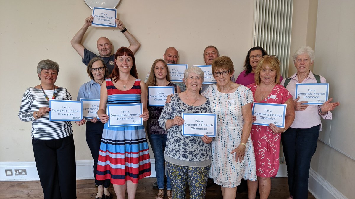 DFONorthEast's tweet photo. Fantastic to welcome a new group of volunteer Dementia Friends Champions after yesterdays induction at Barnard Castle! They are working to making a society more inclusive for people with dementia! @teesdalemercury @DementiaFriends https://t.co/aKvcfjQTvy