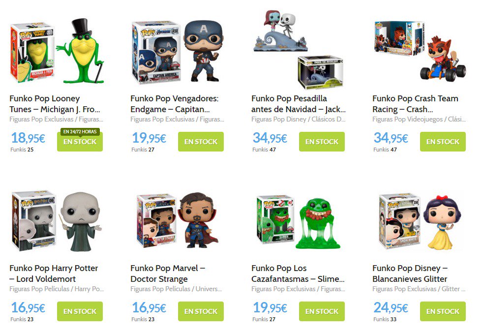 funkotienda's tweet photo. ¡Buenos días a todos! Os dejamos por aquí algunas cosillas que hemos subido a https://t.co/njPed0fBgR. ¡Últimas unidades de algunos #Pops ya difíciles de conseguir! 

#Funko #FunkoPop #popvinyl #popcollectors #muñecosPop #comprarPops #mundoFunko #comprarPopsEspaña #Funkotienda https://t.co/W6QU2QJrIR