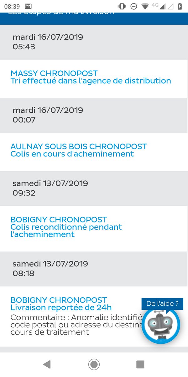 Leedeea7's tweet photo. @Chronopost @dgccrf @DHLExpressFr @FedEx https://t.co/9FNaL3T8Kx