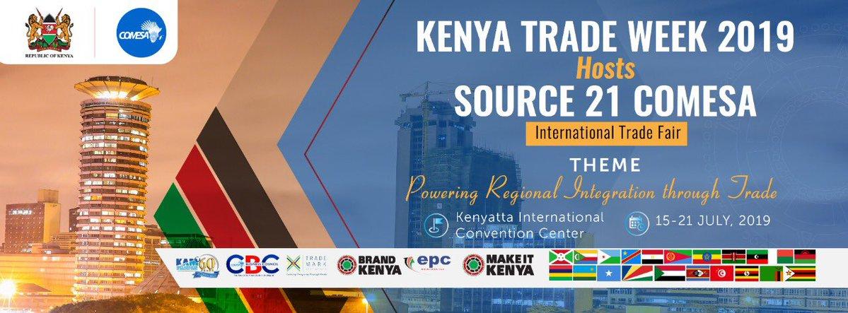 SonoiyaLawrence's tweet photo. The Common Market for Eastern and Southern Africa (COMESA) has partnered with the Government of Kenya during the 3rd edition of the #KenyaTradeWeek will be hosting the source 21 COMESA International Trade Fair .
#COMESASource21 https://t.co/1glwcRt5y7