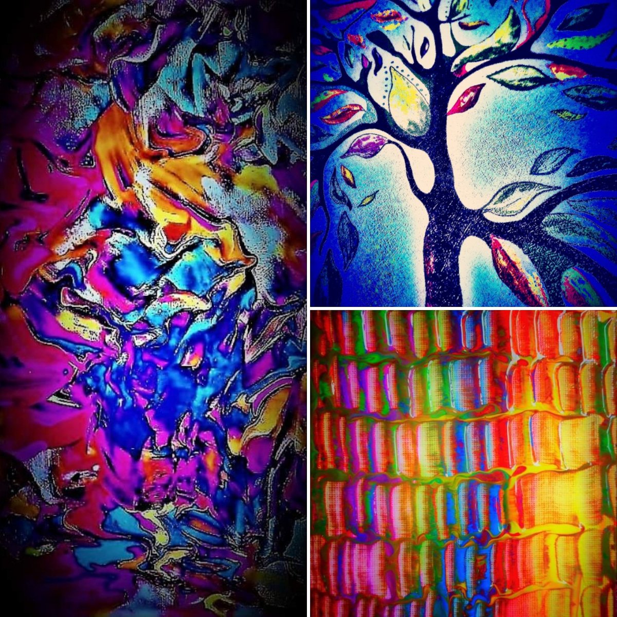 deb_connor's tweet photo. Here's a trio of arty beauties! All original @deb_connor pieces prints available #RevDeb #ArtistOnTwitter https://t.co/LKjpCwJjlc
