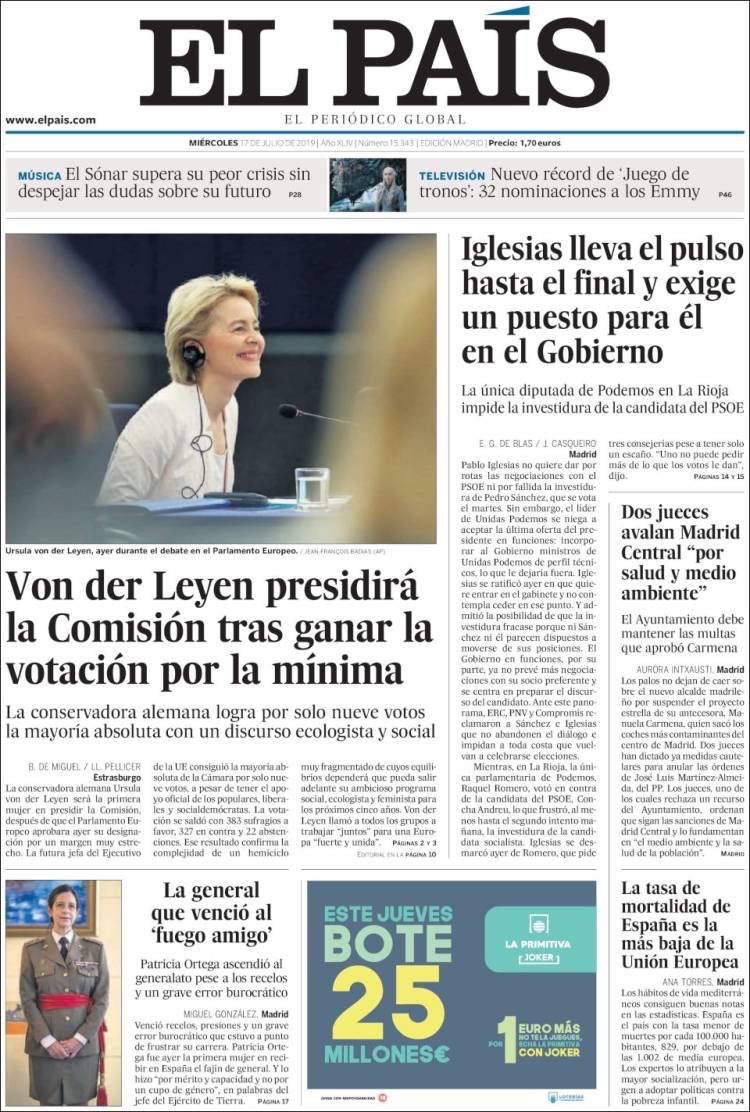 gabrielrufian's tweet photo. Hace 48h que se sabe que el cerebro de uno de los peores atentados de la historia de este país era un confidente del CNI y que sus autores tuvieron los teléfonos pinchados hasta 5 días antes de los ataques.

Estas son las portadas de hoy en España.

Tenéis un grave problema. https://t.co/7J0gA7xZDl