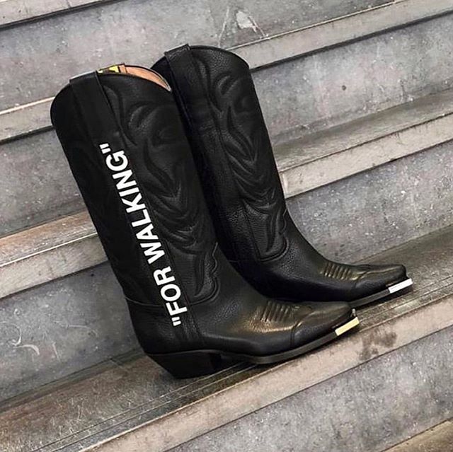 off white for walking cowboy boots