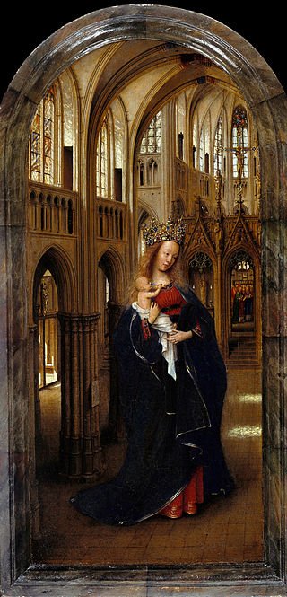 Another one by Van Eyck. The Madonna in the Church.