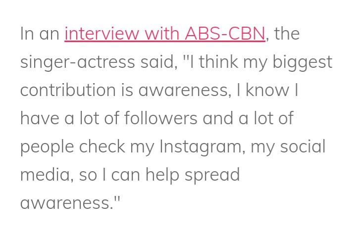 Nadine Lustre knows the problems our environment faces and uses her platform to raise awareness.   #21ArawBagoUmINDAK