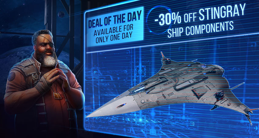 Deal of the Day! 30% off Stingray ship components!

Attention, pilots! It's time to improve your fleet strength!

Only for one day, July 17, they offer all pilots a 30% discount on Stingray ship components! They can be purchased directly from the ship tree.

#StarConflict