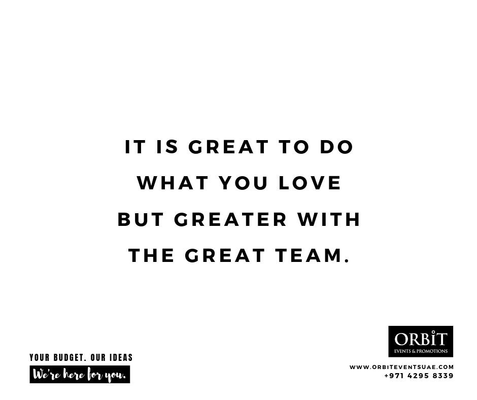 orbit_eventsuae's tweet photo. We love our team at ORBIT Events! Wednesday Words to keep you moving for your business goals.
.
https://t.co/zg7cjZCdBt
.
#Dubai #BusinessGoals #quotes #UAE #Wednesday #ORBITEvents #Eventsagency #Eventplanning #eventconsultancy #eventdecor #simplyevents #corporateevents https://t.co/QJyKwukfJZ