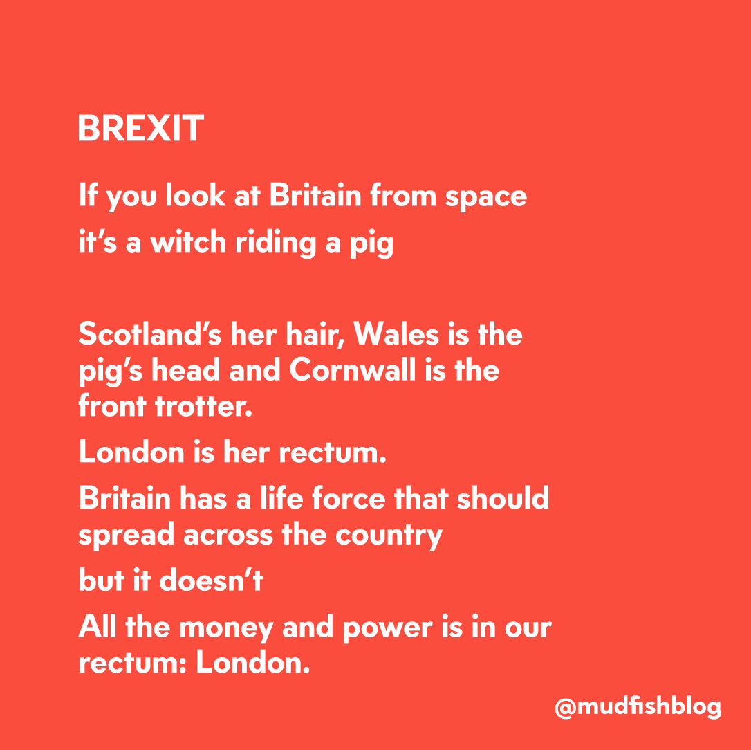 Mudfishblog's tweet photo. A poem about politics #Brexit #newwriting #politicalwriting #pig #witch #Britain https://t.co/rWuNdnoBOG