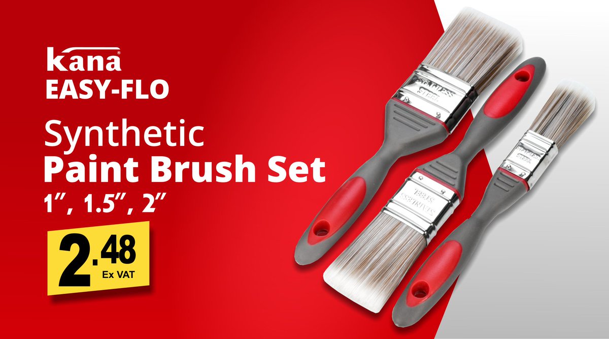 decoratingdirec's tweet image. Competition Time. Retweet &amp;amp; Follow to WIN this Cracking NEW Kana Easy-Flo Synthetic 3 Piece Paint Brush set from @CIRET_UK 10 Sets to WIN. @decoratingdirec 
Competition Ends Noon Friday 19th July 2019. T&amp;amp;C&apos;s apply. UK only.
decoratingdirect.co.uk/viewprod/3/3PC…