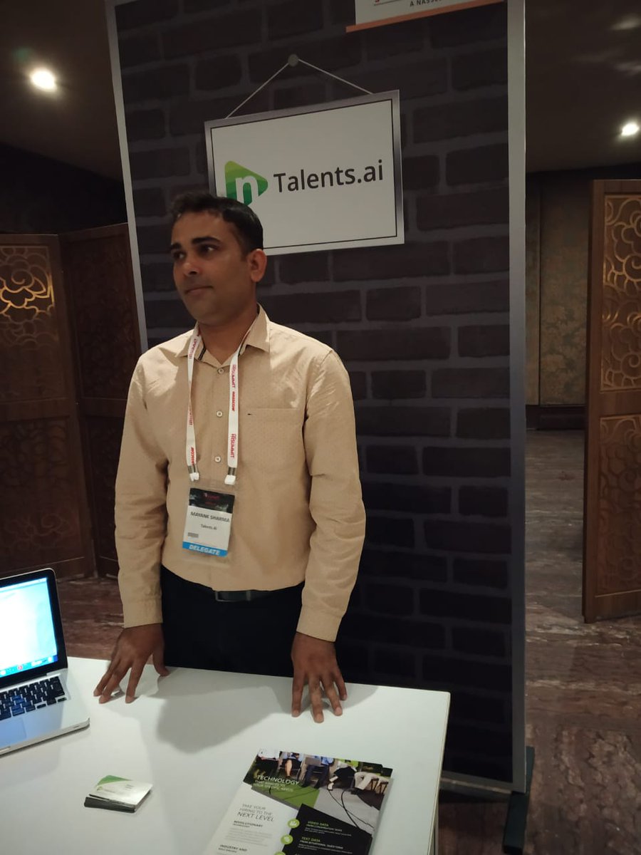 Ntalents_ai's tweet photo. Thanks to @nasscom Team for this event, Energetic focused gathering! #nasscomHRsummit #HRFlix @debjani_ghosh_ Our co-founder @mayankmmmec07 making the most of d opportunity! @Ntalents_ai #ntalents https://t.co/zGEoVOBSMJ https://t.co/6XzD2I9Zz8