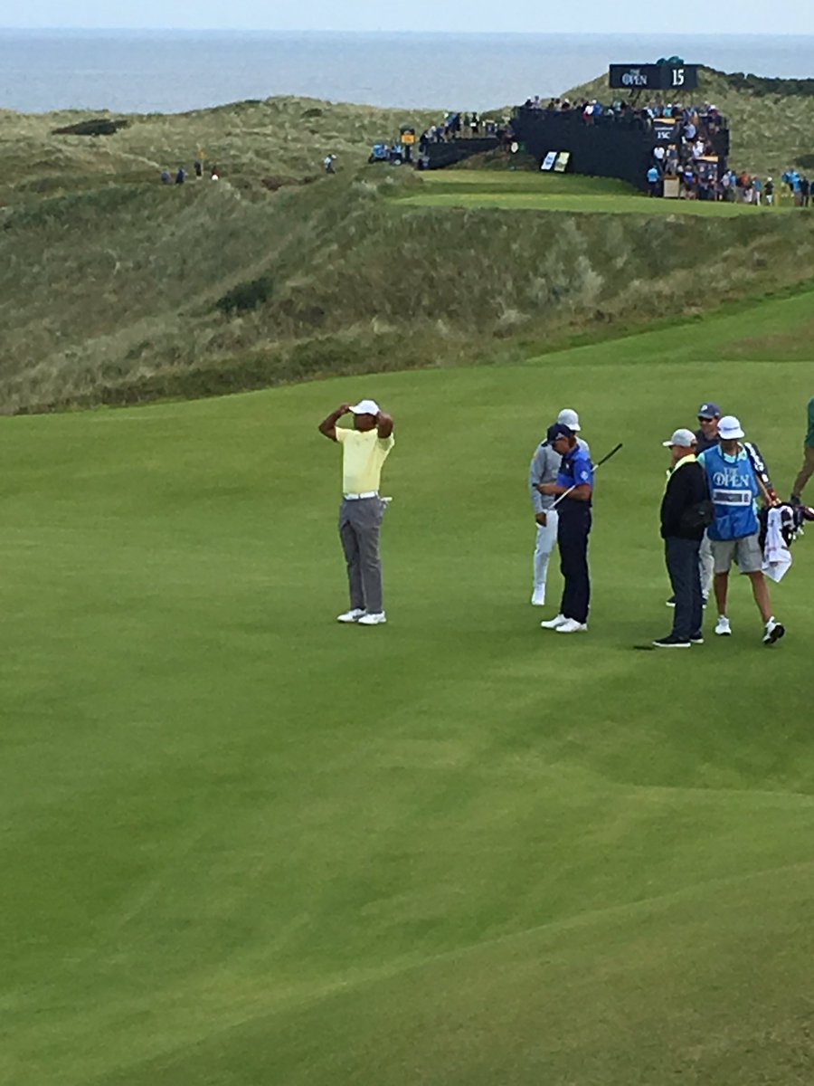 Dogcameraaction's tweet photo. Fantastic day @TheOpen soaking up the atmosphere. Loved the water refill stations. Saw Tiger, Jordan and Darren. Portrush town very accessible - getting the 10,000 steps a day done no probs! #PortrushIsOpen #theopen https://t.co/7hvg7zhDZX