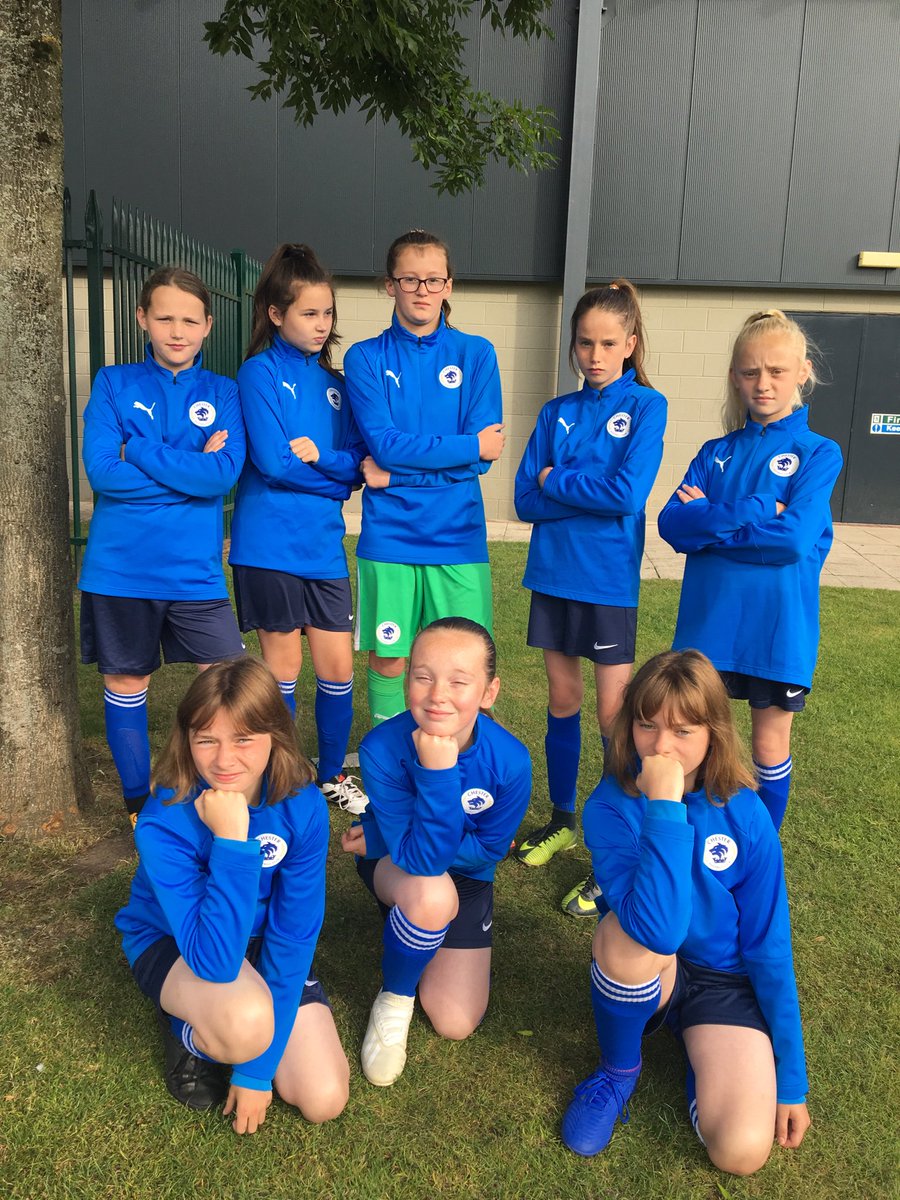 Girls football team are ready for action in their final finals this year!