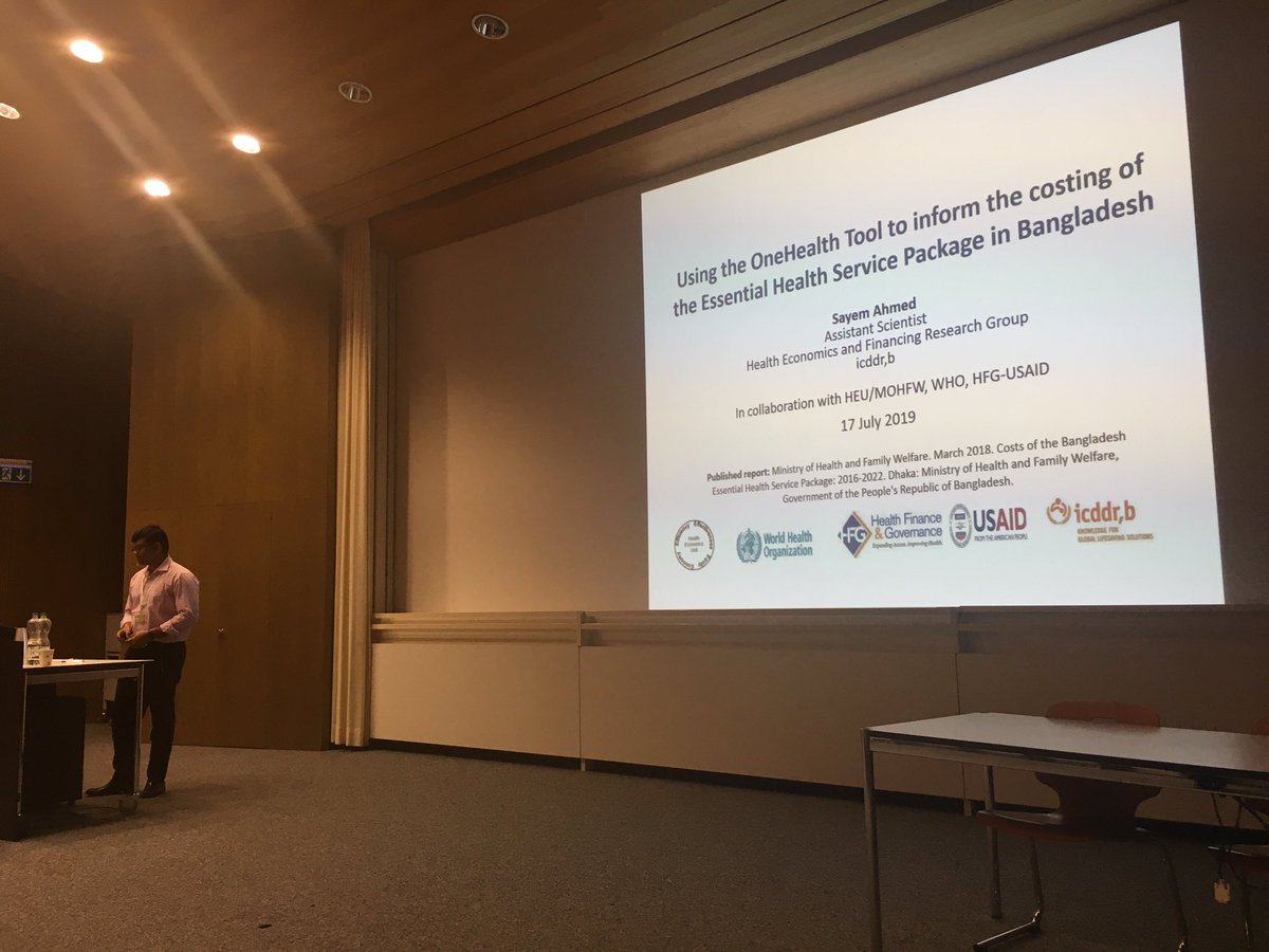 LIVE streamed now!!  #ihea2019 country experiences from Bangladesh, Ethiopia @alemayehu4u2 and Indonesia on projected $$$$ investment needs to advance towards #UHC  presented alongside global estimates from @who <a href="/dcp3/">Daryn Palmer</a> and @ihme