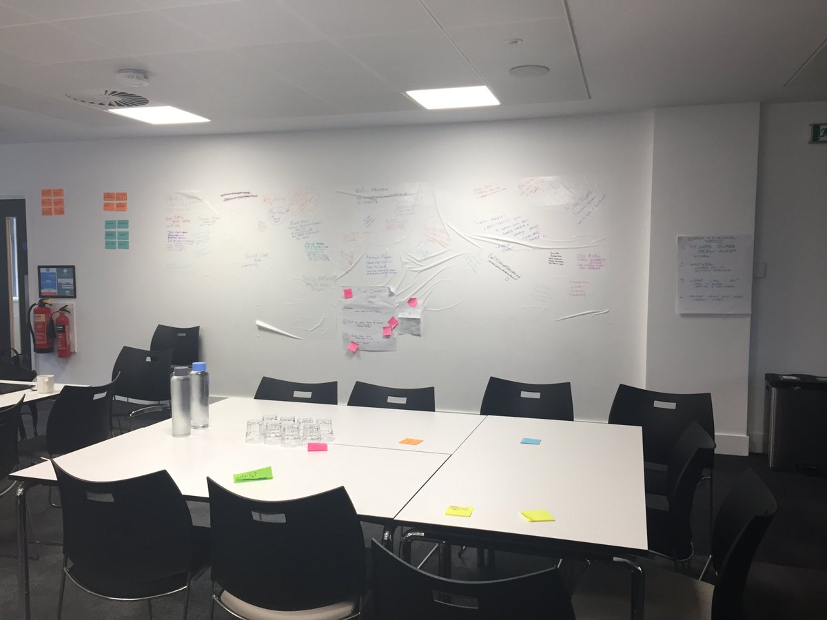 HanCJames's tweet photo. Ready and waiting for our teams to appear - can't wait to see what they come up with today! #HackForImpact #SixCapitals https://t.co/iPnEhOZTqx