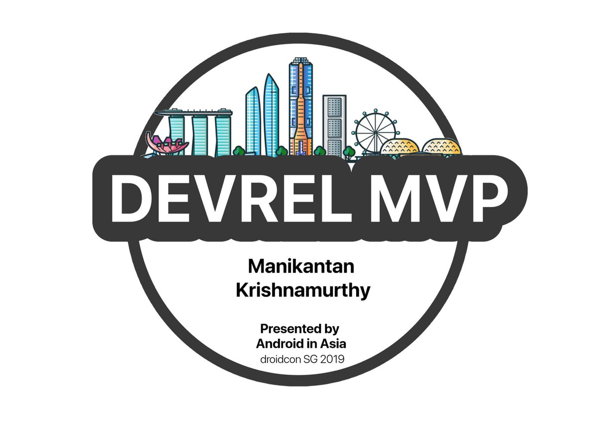We just announced the #devrel #mvp award for Singapore! Heya Android communities out there, whose is your #devrel #mvp