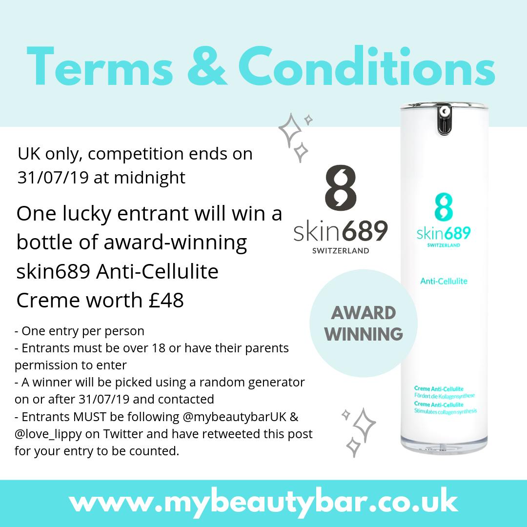 love_lippy's tweet image. Wanna #win a bottle of award-winning skin689 Anti-Cellulite Creme worth £48? ✨

Follow me, follow @mybeautybarUK &amp;amp; retweet this post for your chance 💗

Full T&amp;amp;C's attached; UK only, ends 31.07.19

#Giveaway #WinItWednesday #FreebieFriday #Competition #Comp #winit #giveawaytime