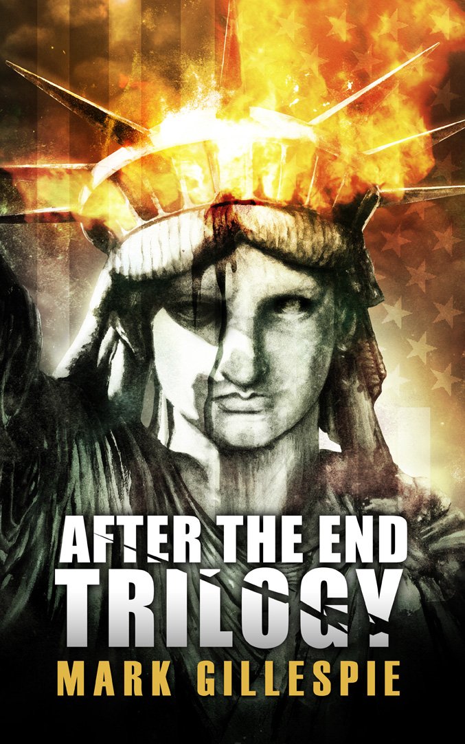 karbonK's tweet image. ┤  After the End Trilogy  ├
Cover art to the collected trilogy featuring - The Curse, The Sinners and The End War by @MarkG_Author .
► #DystopianFiction #PostApocalypticScienceFiction #Art
◘  smarturl.it/ATEboxset