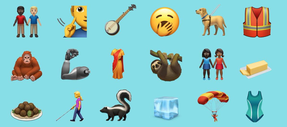 3CCLondon's tweet photo. Apple reveals new 2019 emojis for #worldemojiday2019. Will you be using any of these in your social media marketing? https://t.co/MrW8AKnxU5 https://t.co/XVi4F5ceri